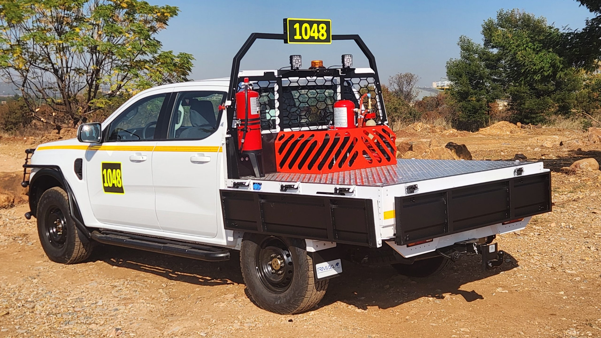 Mining-spec Bakkies (roll cages/lights)
