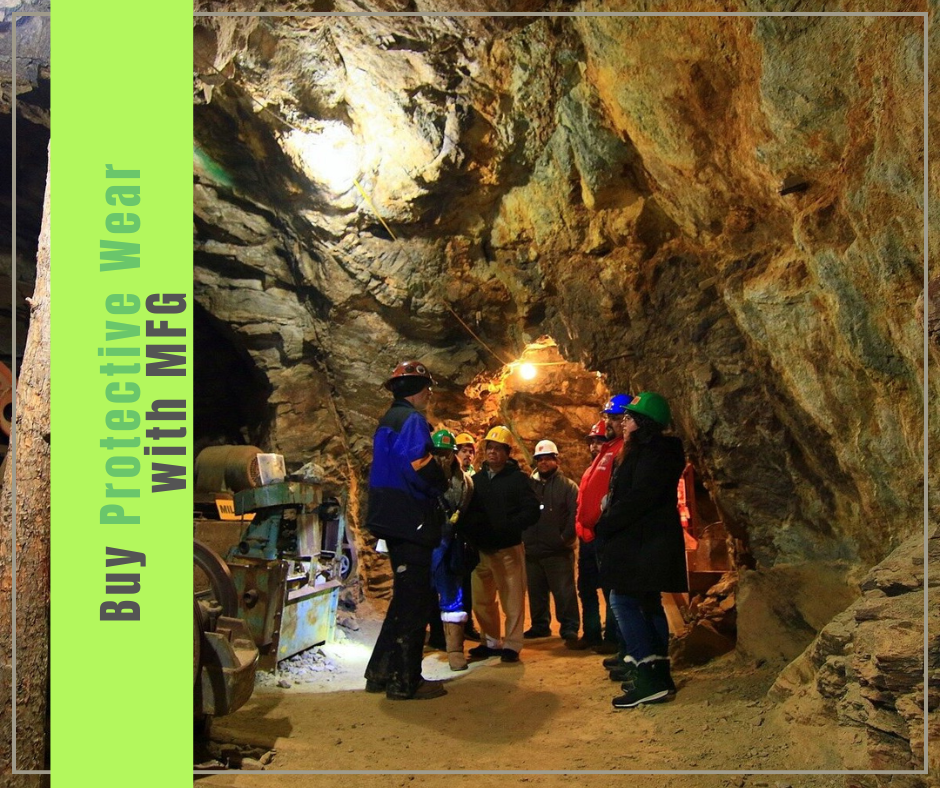 Buy protective wear with MFG — mining team underground
