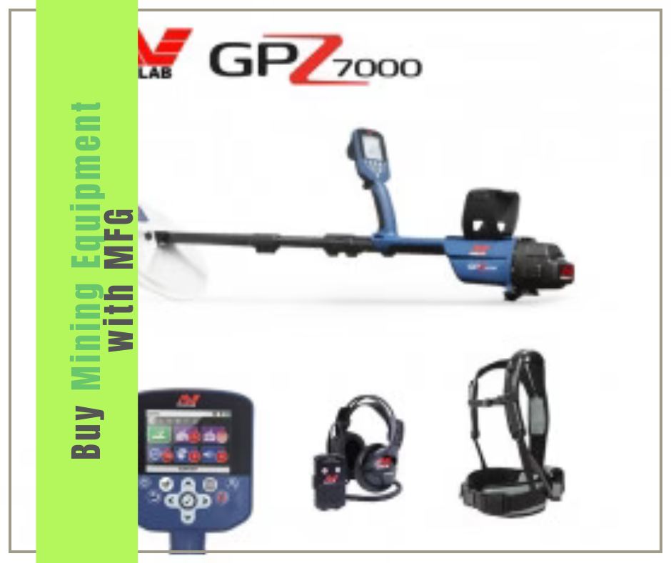 Buy mining equipment with MFG — Minelab GPZ 7000 gold detector kit