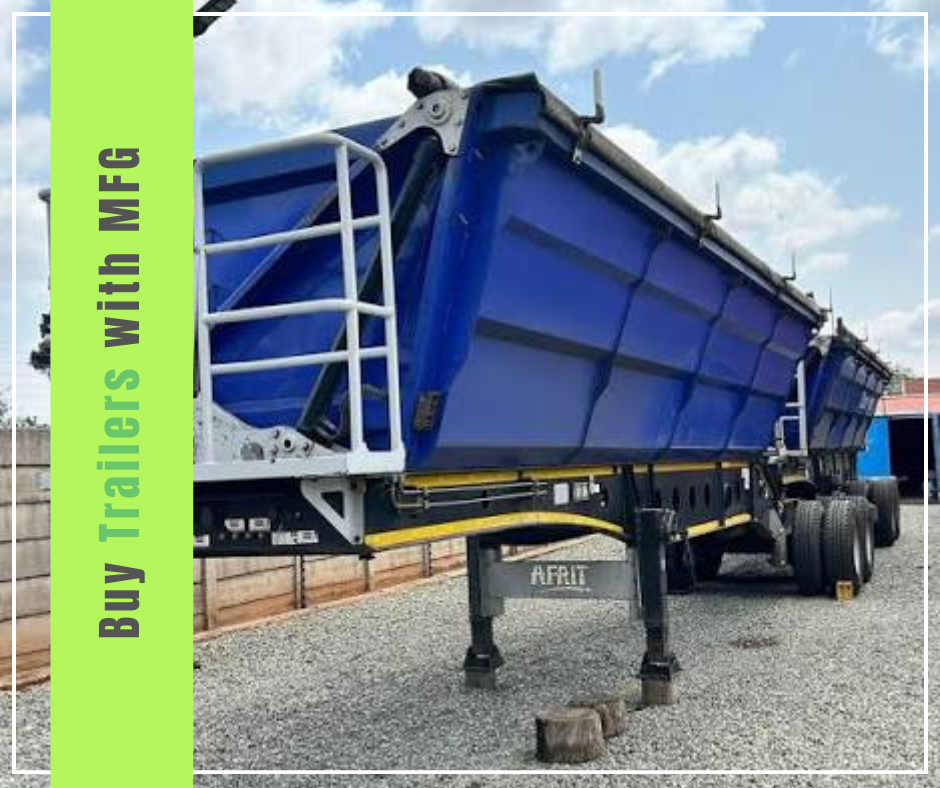 Buy trailers with MFG — Afrit side tipper trailer